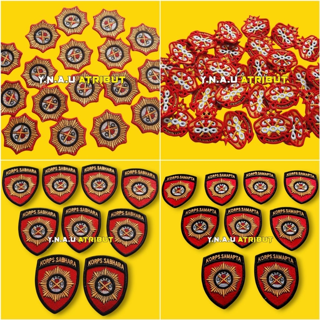 ATRIBUT PDL POLRI / BET LENGAN KORPS SABHARA POLRI BORDIR TIMBUL EXCLUSIVE/ BET LENGAN KORPS SAMAPTA