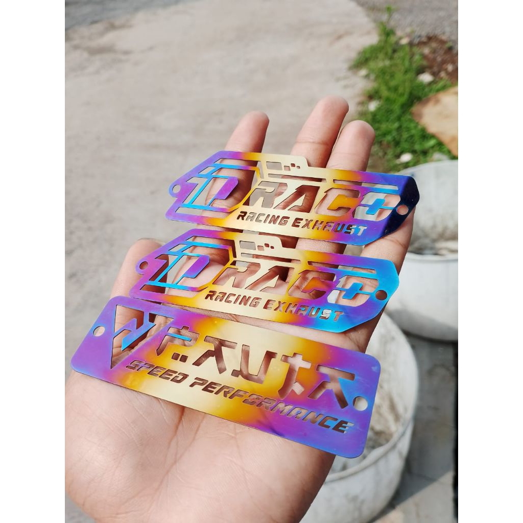 Emblem Knalpot Custom (isi 50 Pcs)