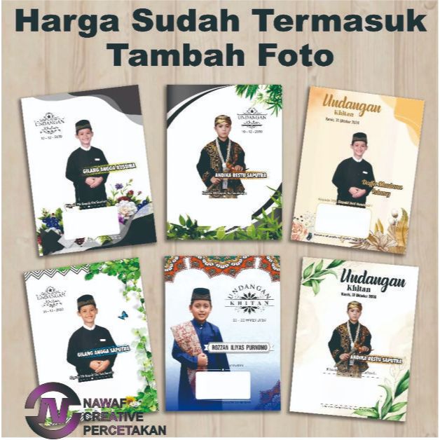 Undangan Khitan Undangan Khitanan Cetak Undangan murah