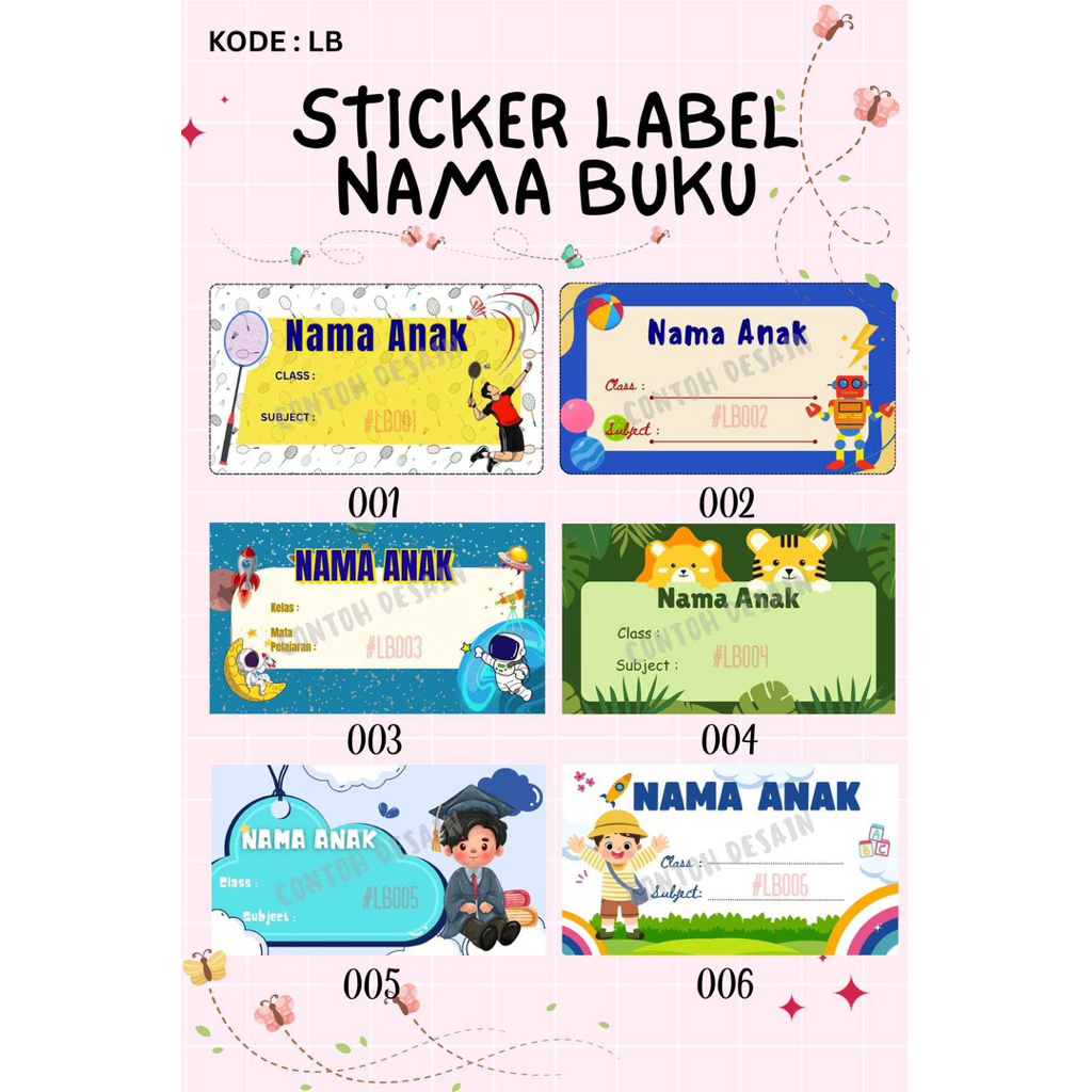

LABEL NAMA BUKU STIKER HVS #part1