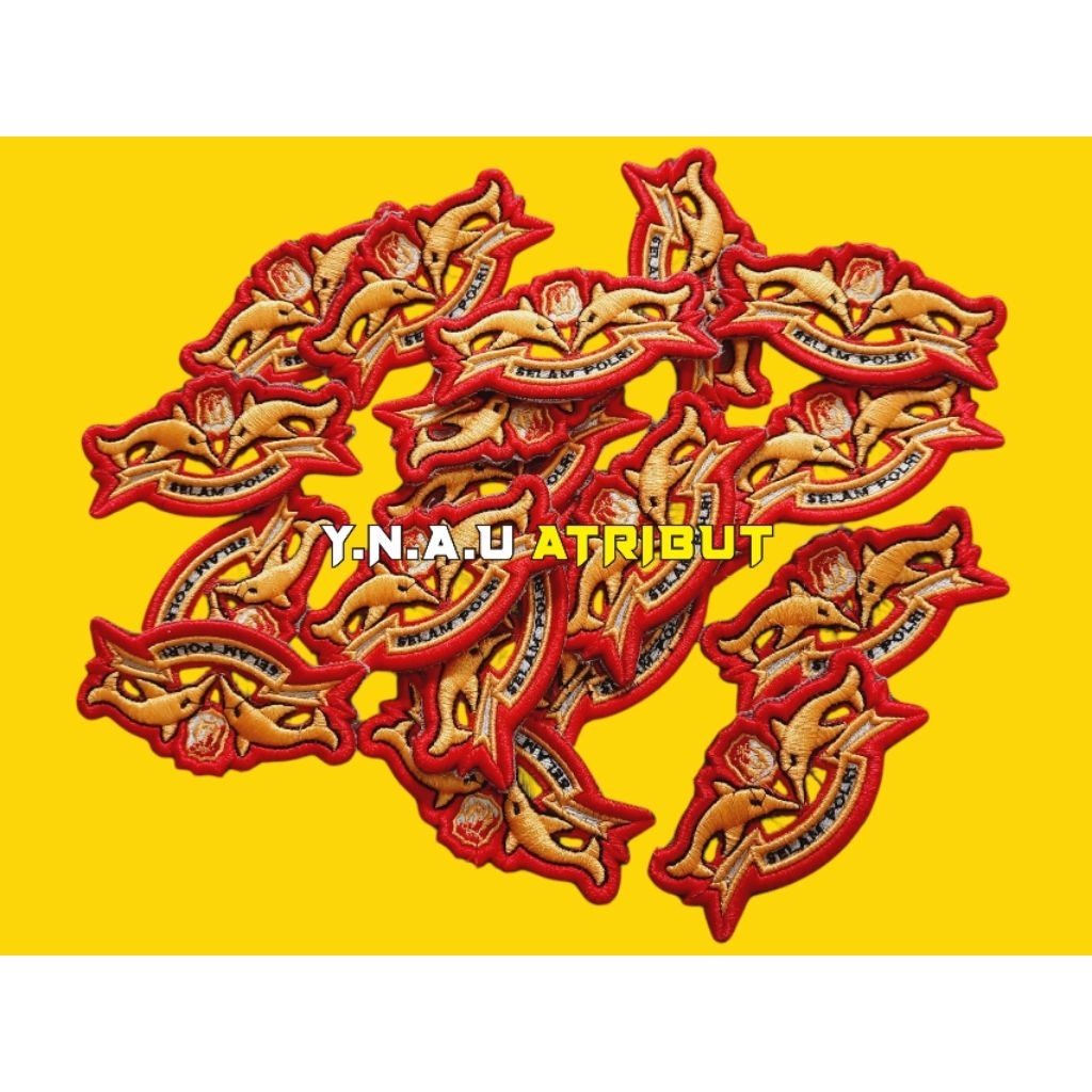 ATRIBUT PDL POLRI / PIN PDL SELAM POLRI BORDIR TIMBUL EXCLUSIVE