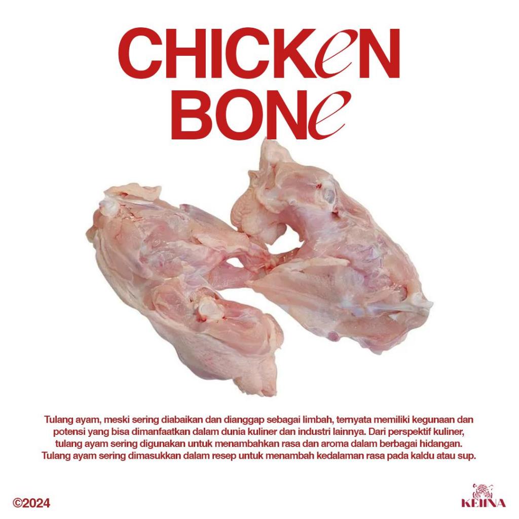 

Tulang Balungan Paha Kerongkongan Ayam Chicken Bone Bersih Segar Fresh Frozen Beku Premium