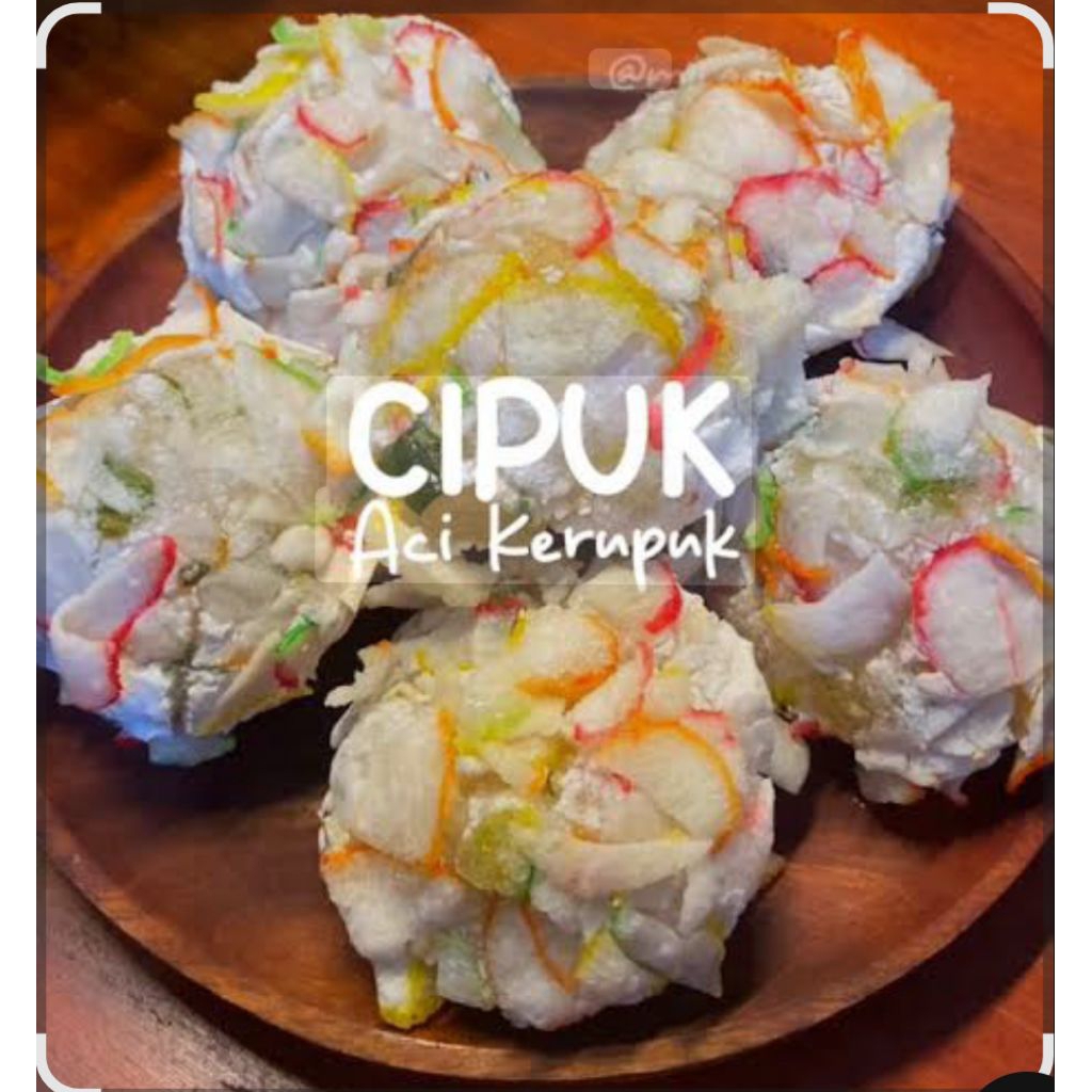 

Cemilan - Jajanan kekinian Cipuk Aci kerupuk isi 10pc Homemade Mateng panas/ Mentah fresh produksi (Free saos kacang)