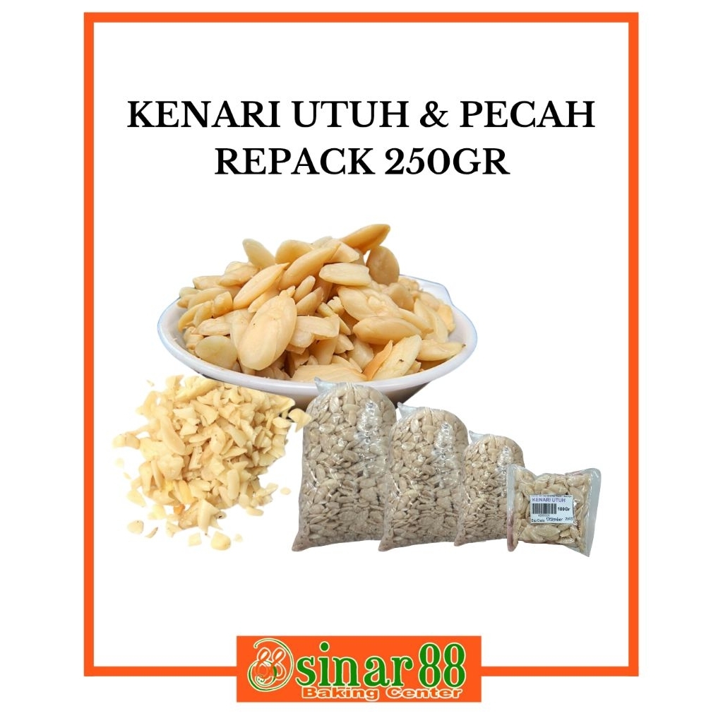 

Kenari Pecah & Utuh 250gr