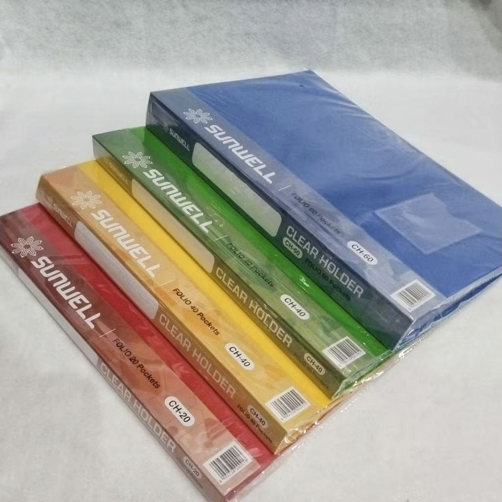

Clear Holder/ File Dokumen Keeper/ Display Book Folio 20/40/60 Pockets + Name Tag