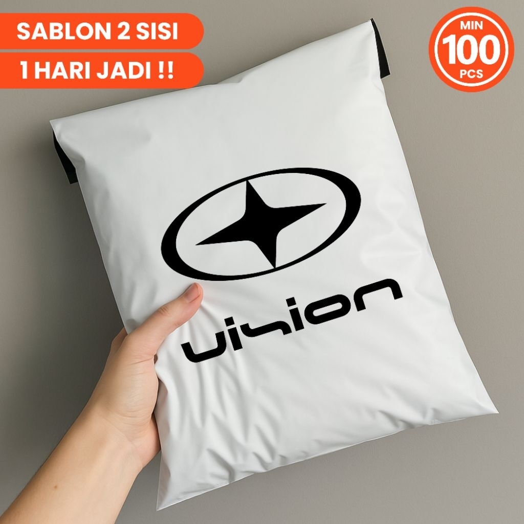 

[SABLON 2 SISI] Polymailer Custom 35x50 30x40 25x35 Plastik Packing Olshop Premium Glossy Tebal Murah