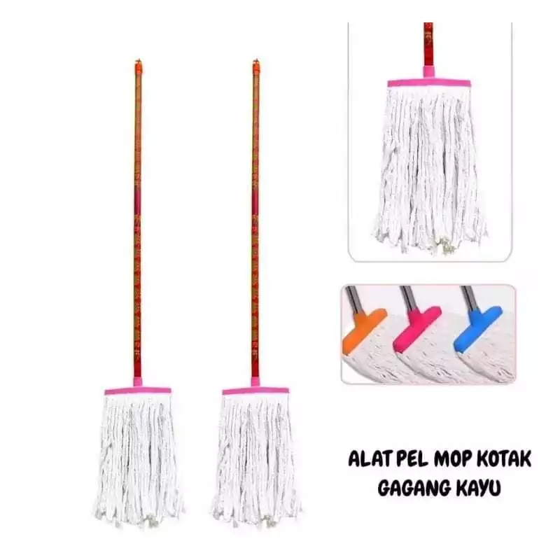 Alat Pel Lantai Sumbu Gagang Kayu-Pel Sumbu Gagang Kayu-Alat pel / Pel Lantai