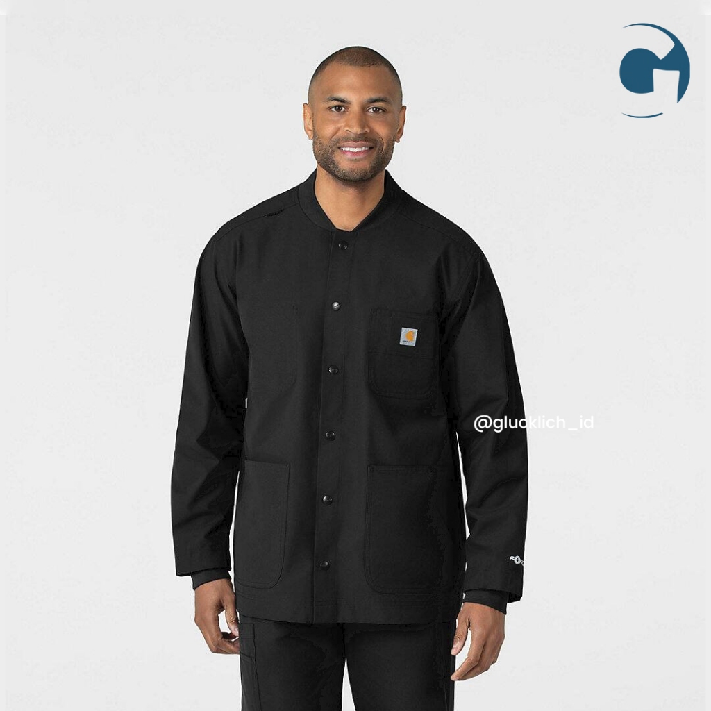 Carhartt, Unisex Force Essentials Chore Scrub Coat Black