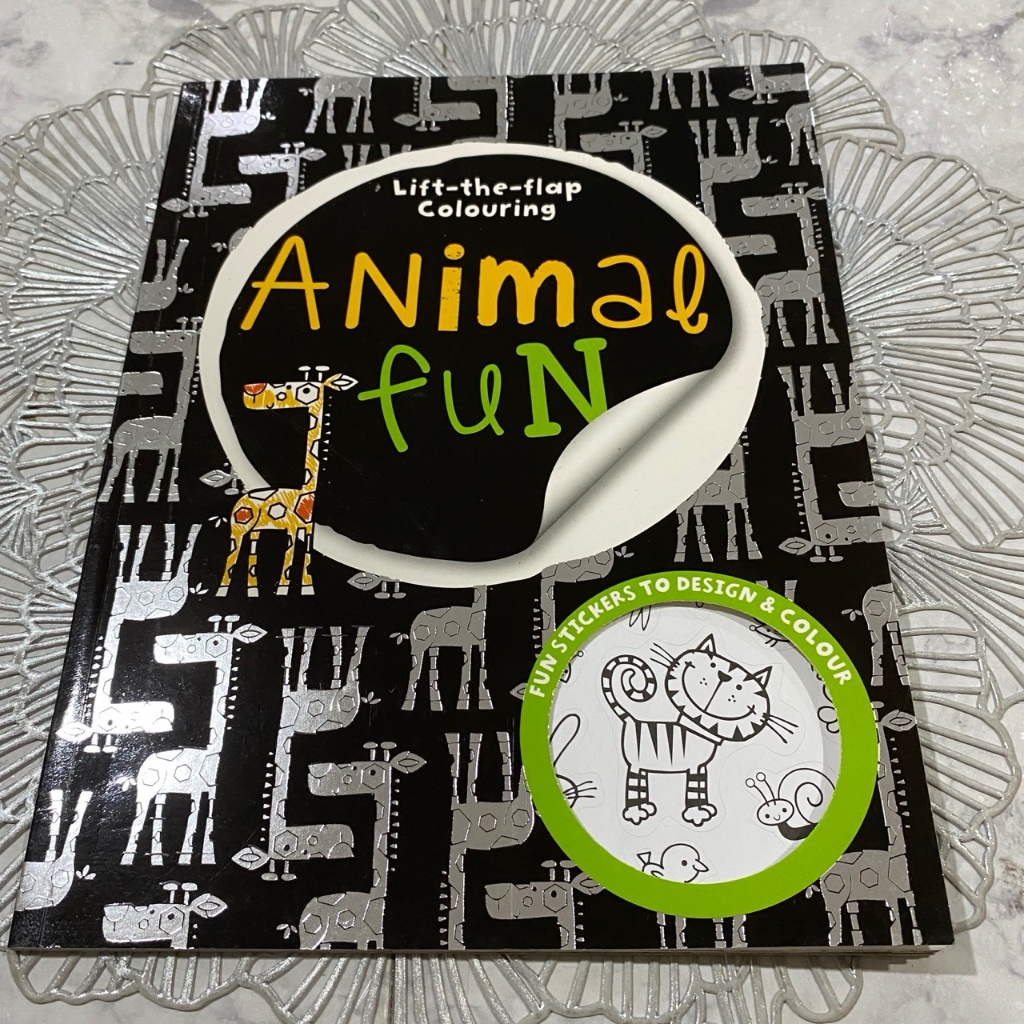 Animal Fun Buku mewarnai anak coloring lift the flap gunting tempel book Buku Cerita anak bahasa ind