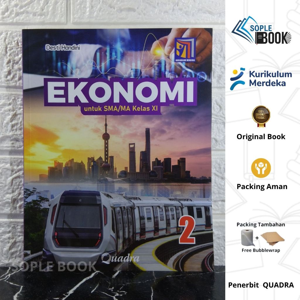 Buku Ekonomi untuk SMA/MA Kelas 11 Quadra Kurikulum Merdeka