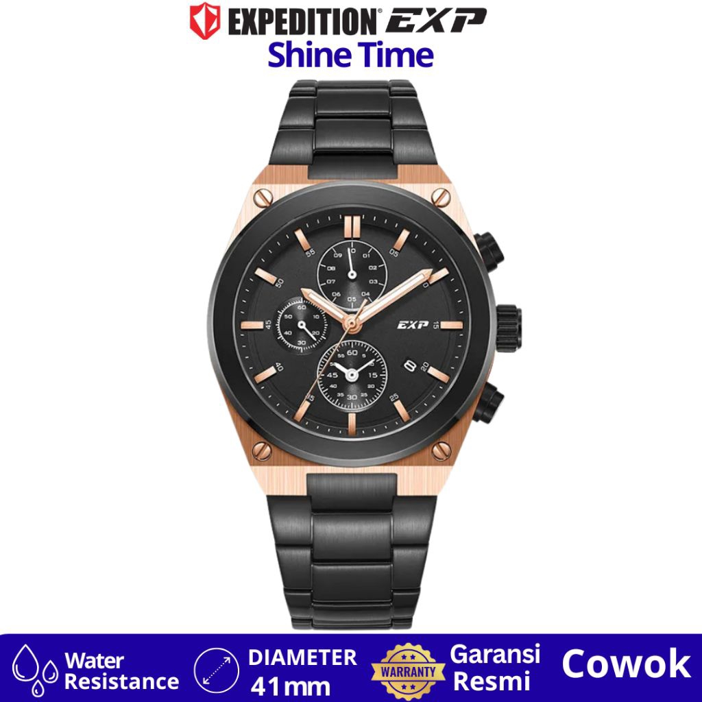 jam tangan Pria Expedition 6850 MCBIPBA EXP Rantai