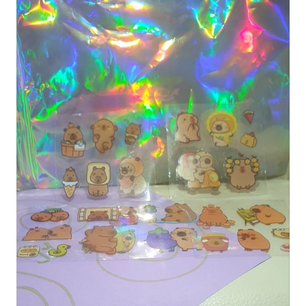 

stiker capy bara 5 pcs