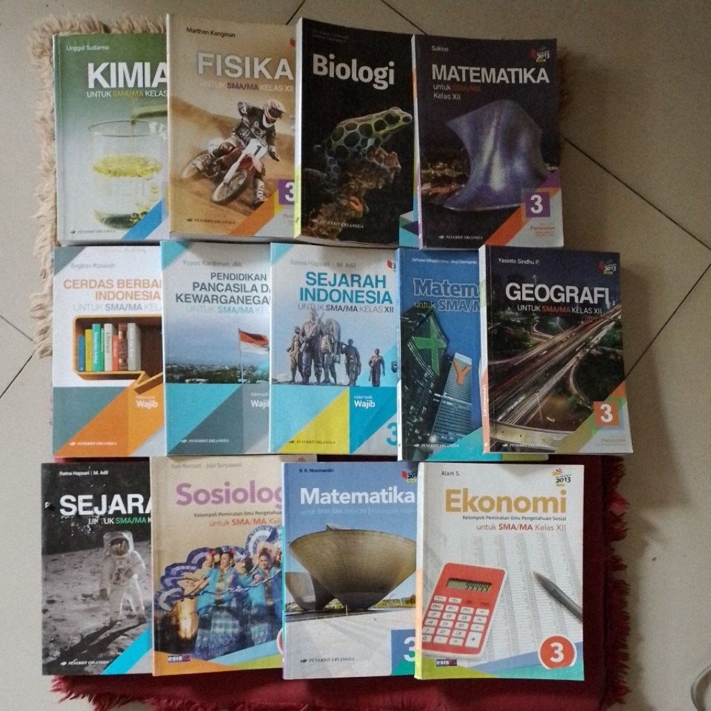 KIMIA UNTUK SMA/ MA KELAS XII FISIKA UNTUK SMA/ MA KELAS XII, Biologi Untuk SMA/ MA Kelas XII, MATEM