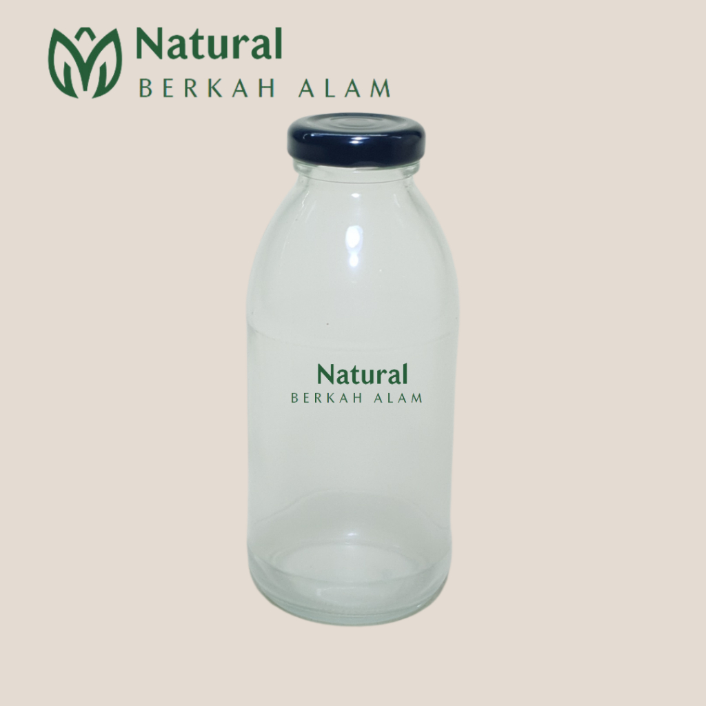 Botol Kaca 350 Ml Bulat Oval Juice Clear / Botol Kaca / Botol Kaca Food / Botol Kaca Juice / Botol K