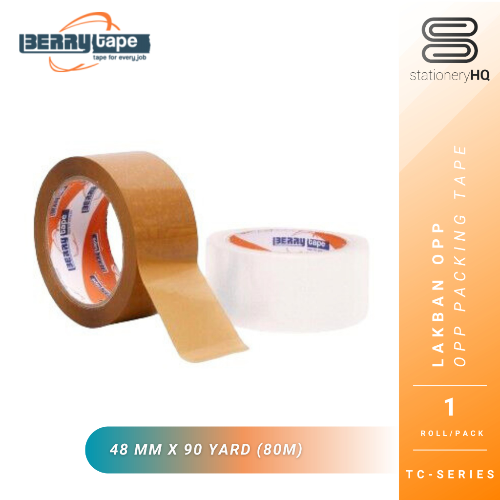 

Lakban Berry Transparant Coklat 48mm x 90y