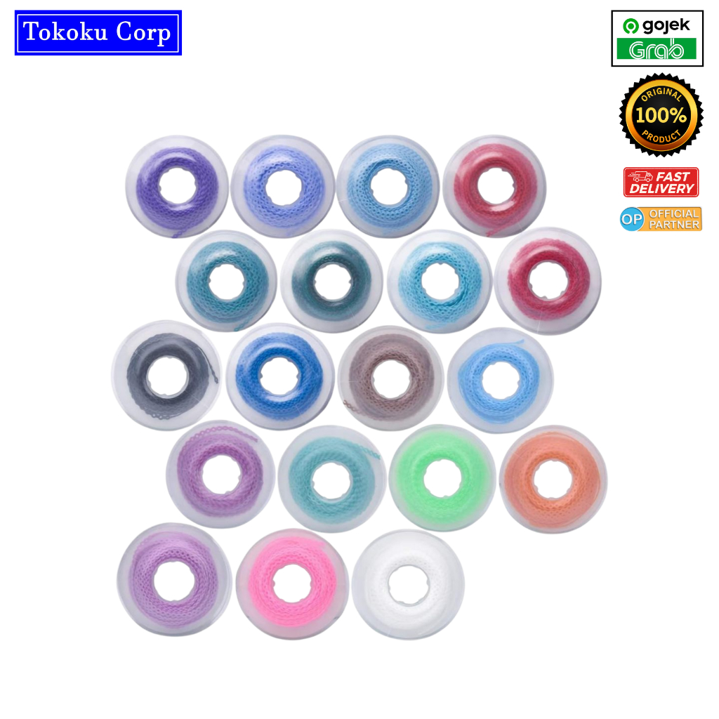 Karet Power Chain Behel Gigi 1 Pack Isi 12Pcs Berbeda Warna / Karet Behel Gigi Warna