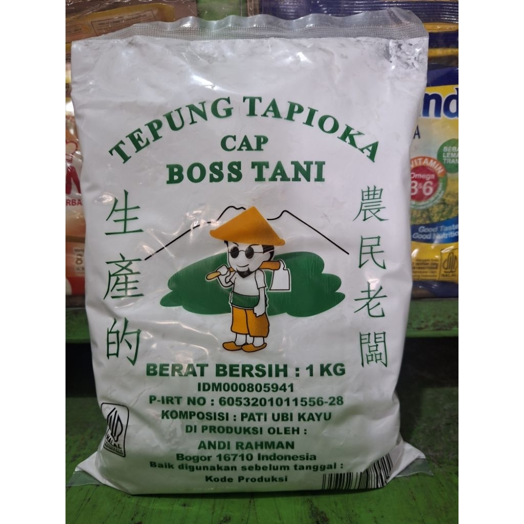 

Tepung tapioka Cap BOS TANI 1 Kg