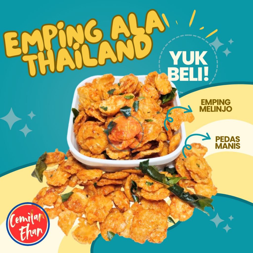 

Emping Thailand Pedas Manis - 1kg Emping Daun Jeruk Manis Pedes