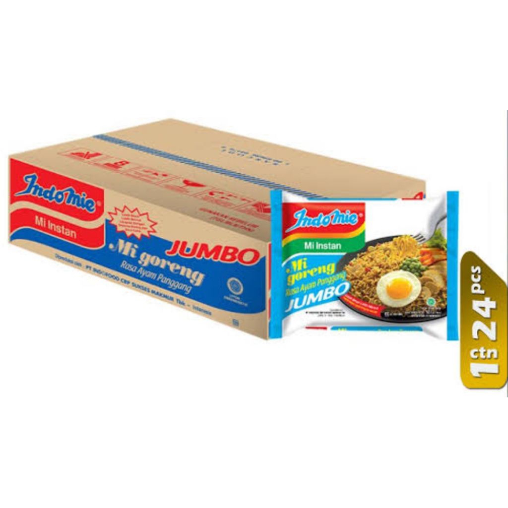 

INDOMIE GORENGG JUMBO 1 DUS 129 GRAM ISI 24 PCS