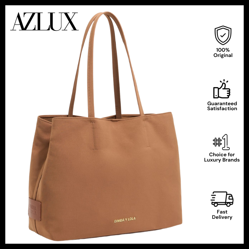 Bimba Y Lola Large Cinnamon Gabardine Chihuahua Shopper Bag