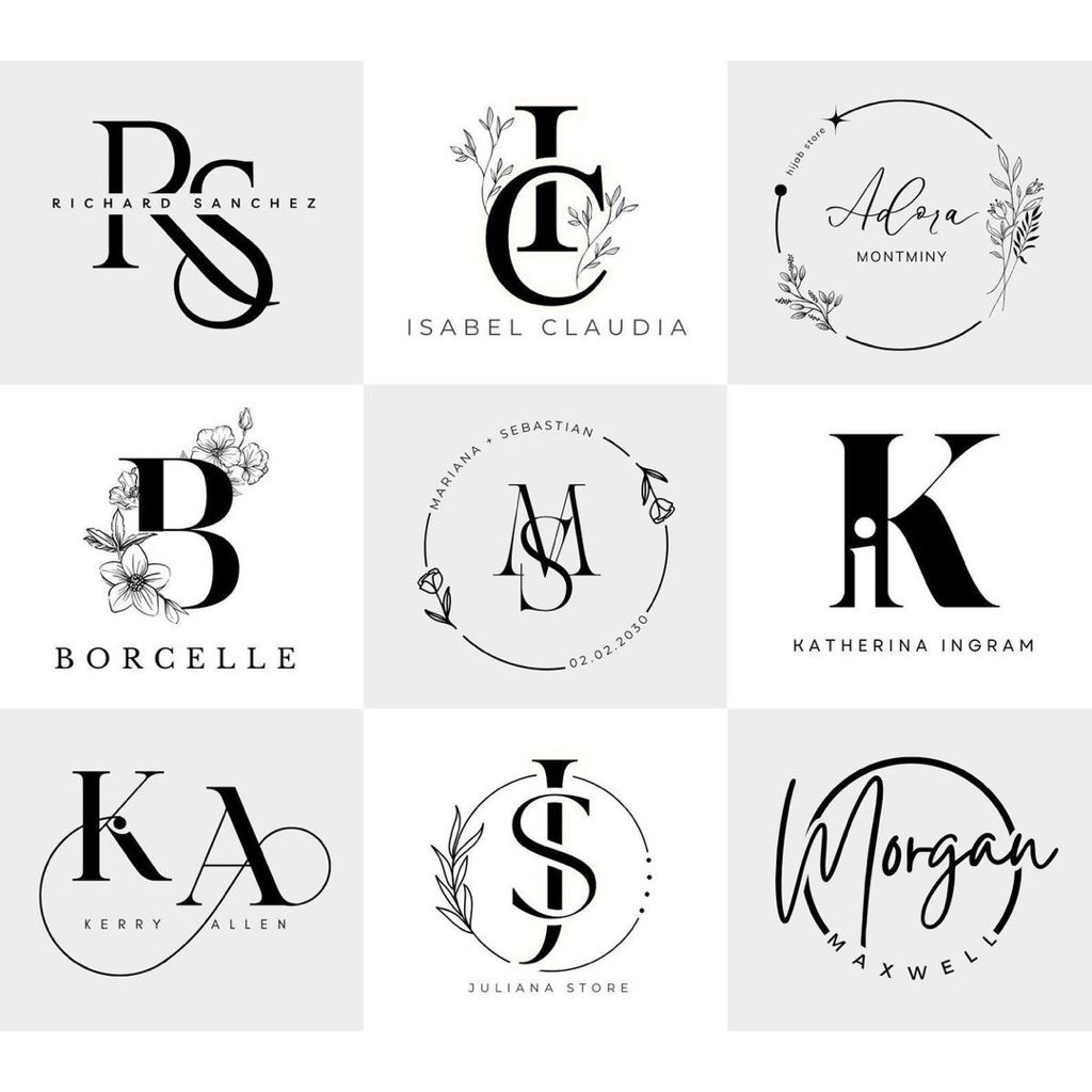 

(DRAN MONOGRAM WEDDING) JASA BIKIN DESAIN MONOGRAM INISIAL NAMA WEDDING CUSTOM
