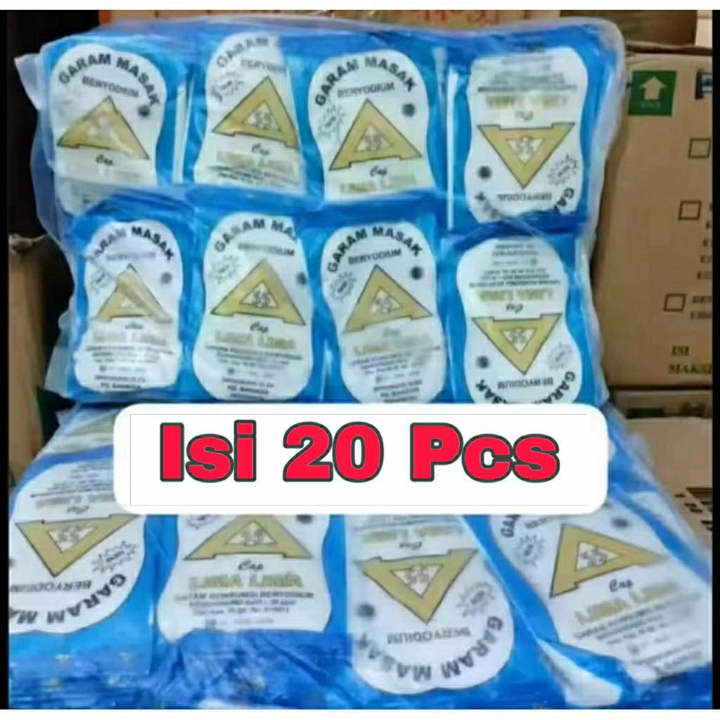 

20 Pcs Garam Masak Dapur Beryoudium Cap Segitiga Mas Salt Himalaya