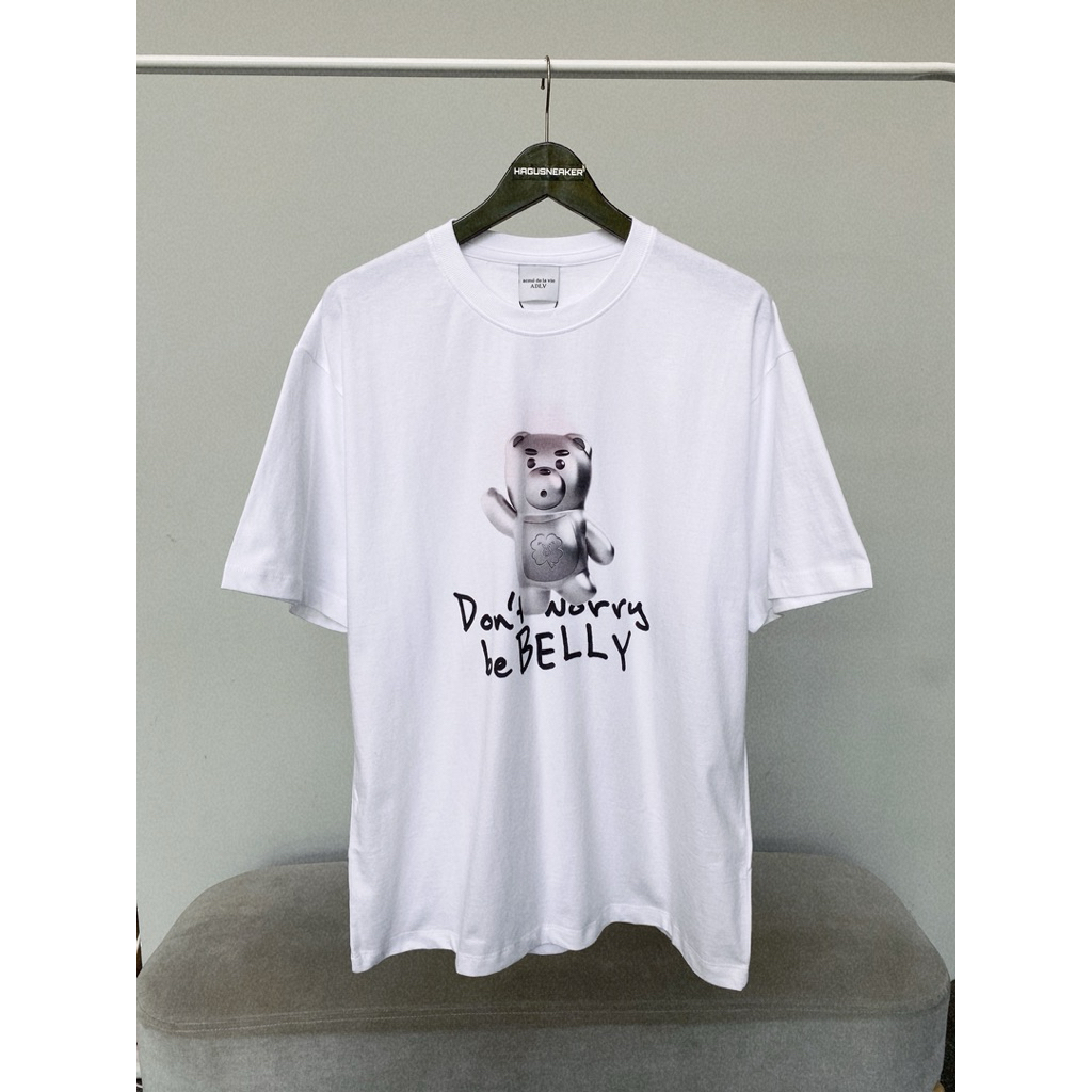 ADLV METAL BELLY SHORT SLEEVE T-SHIRT WHITE 100% ORIGINAL