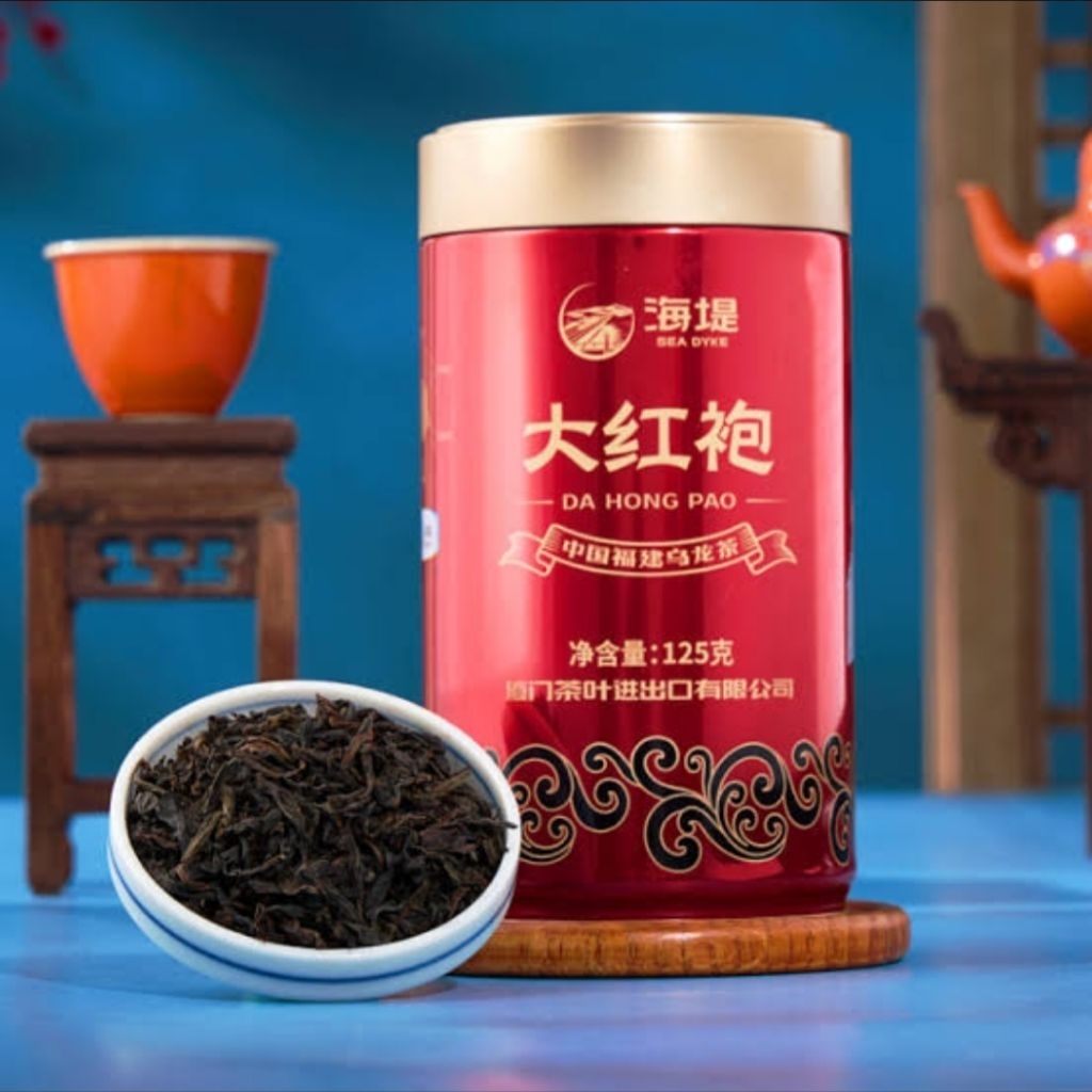 

(OFFICIAL RESELLER) Sea Dyke of China Tea Da Hong Pao Oolong Tea 125 Gram Premium Chinese Tea Luxury Gift Set Hampers