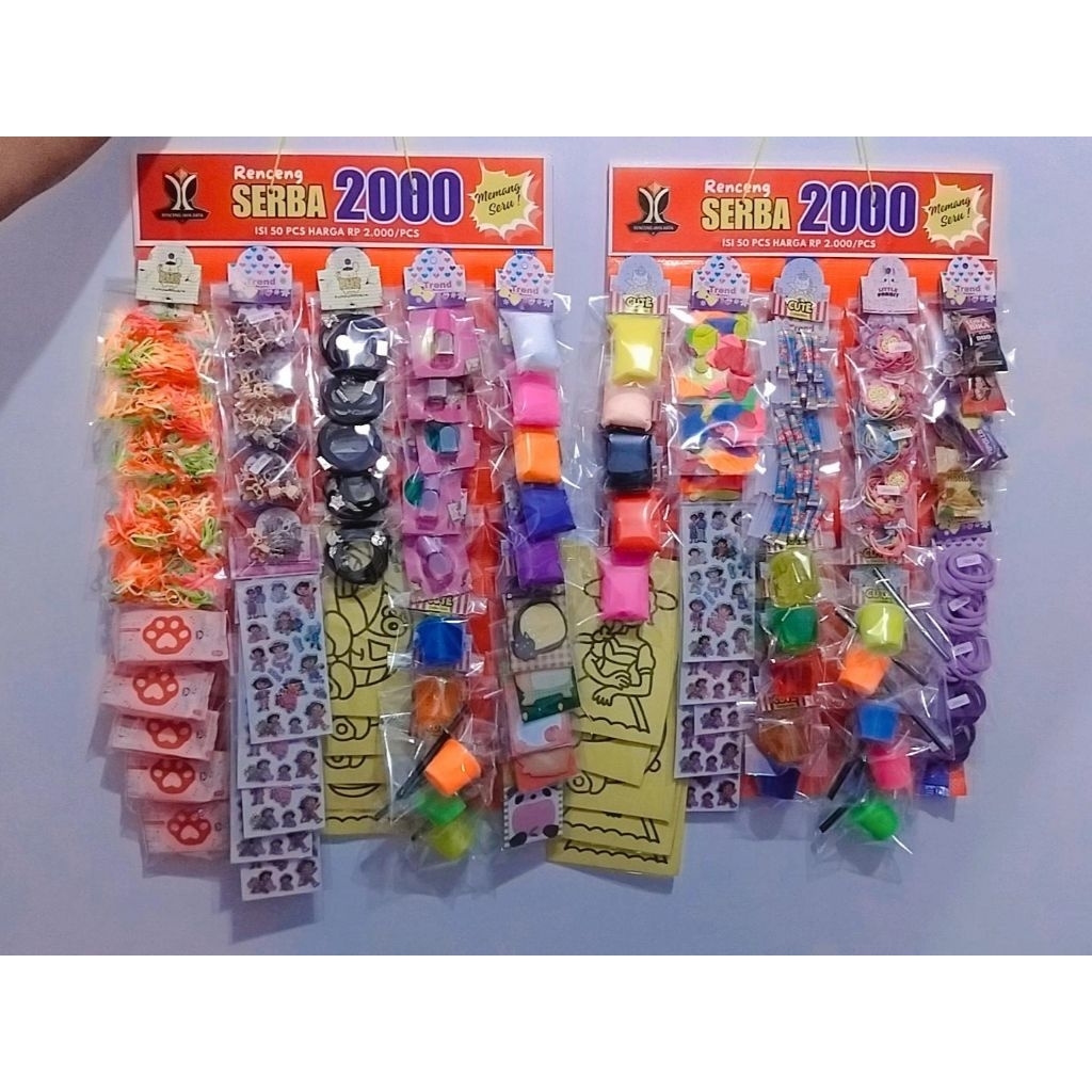 Siap Jual Mainan Serba 2000 1 Renteng isi 50 pcs