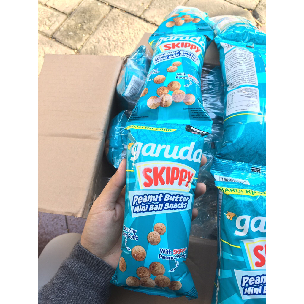 

GARUDA SKIPPY PEANUT BUTTER MINI BALL SNACK [RENCENGAN] 20gr