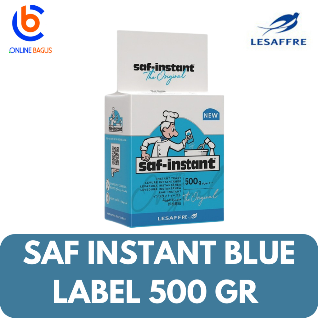 

[oddsolshop] pekanbaru/Saf-instant Blue Label Biru 500GRAM Ragi Kering Instan Bahan Kue Baking Mix