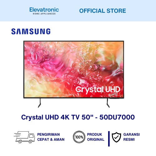 Samsung Smart TV Crystal UHD 4K 50 Inci - 50DU7000 Smart LED TV Samsung 4K 50 Inch