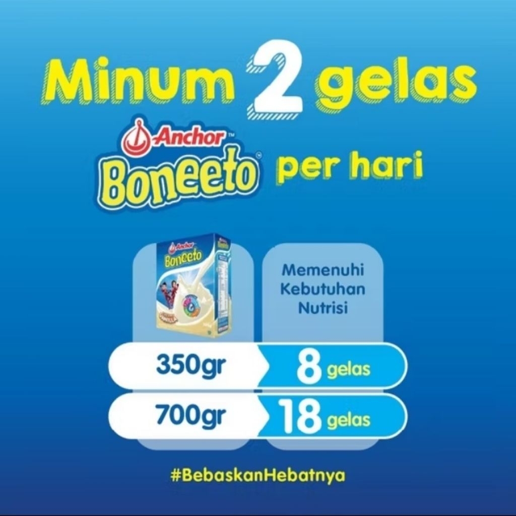 

ANCHOR Boneeto Susu Bubuk Cokelat 685 gr x 2 pcs