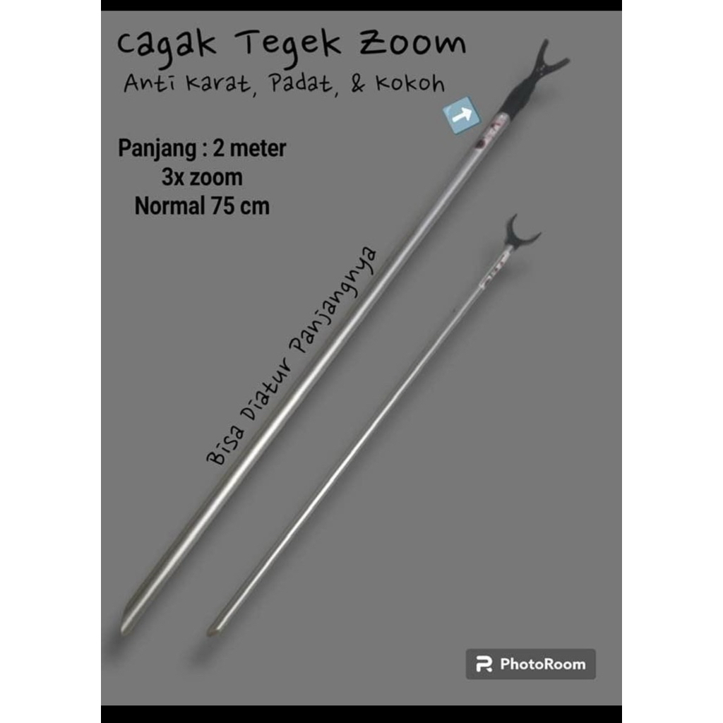 Cagak Tegek Tancep 150 cm 2 zoom 1 set Depan Belakang