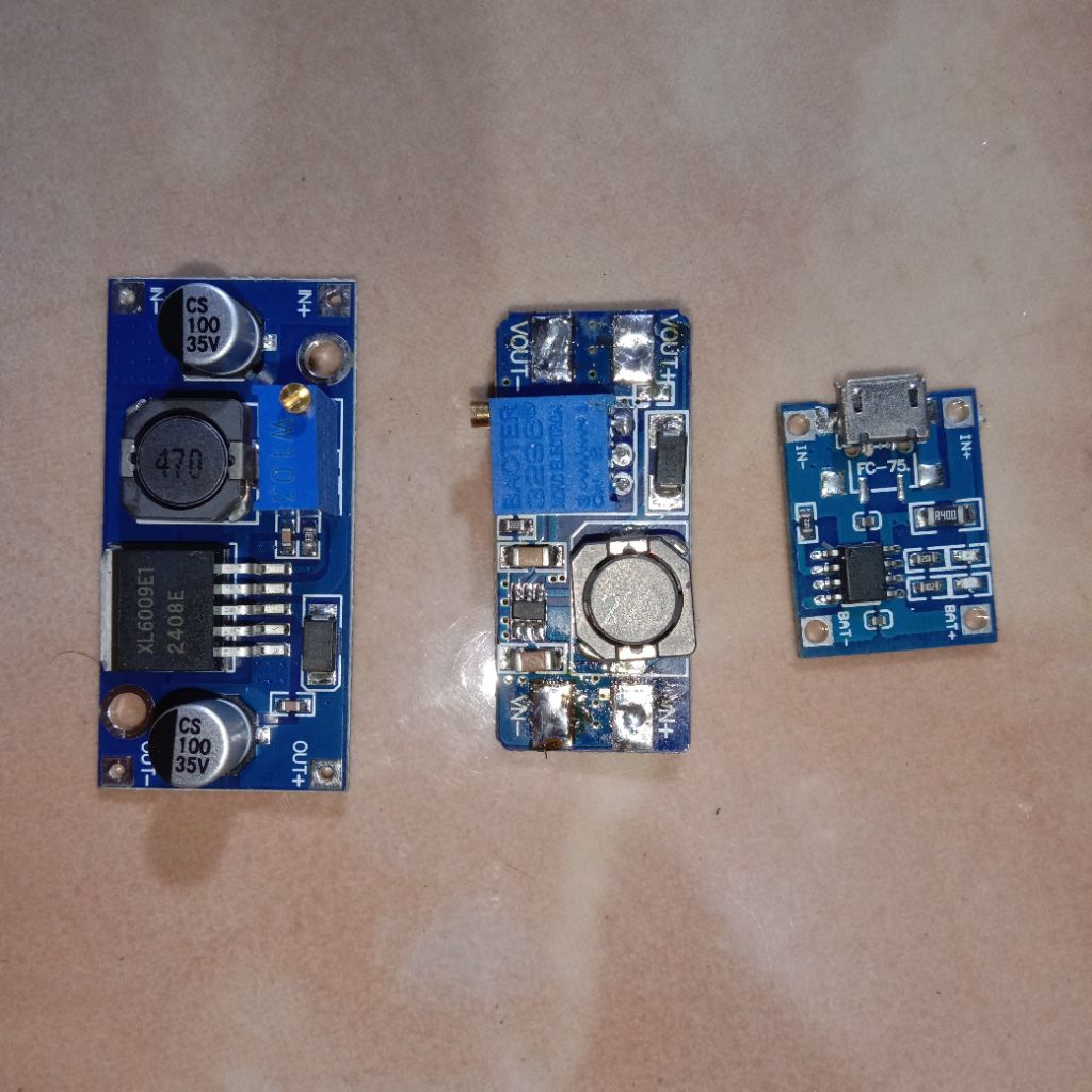 modul ic step up xl6009 4a 36v  mt3608 2a 24v | modul tp4056 bms batrei 3,7 volt charger | tp 4056 p