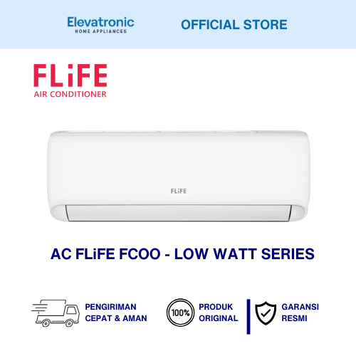 AC FLIFE 1/2PK (05FC00), 1PK (09FC00), 1.5PK (12FC00) NON INVERTER LOW WATT AC MURAH