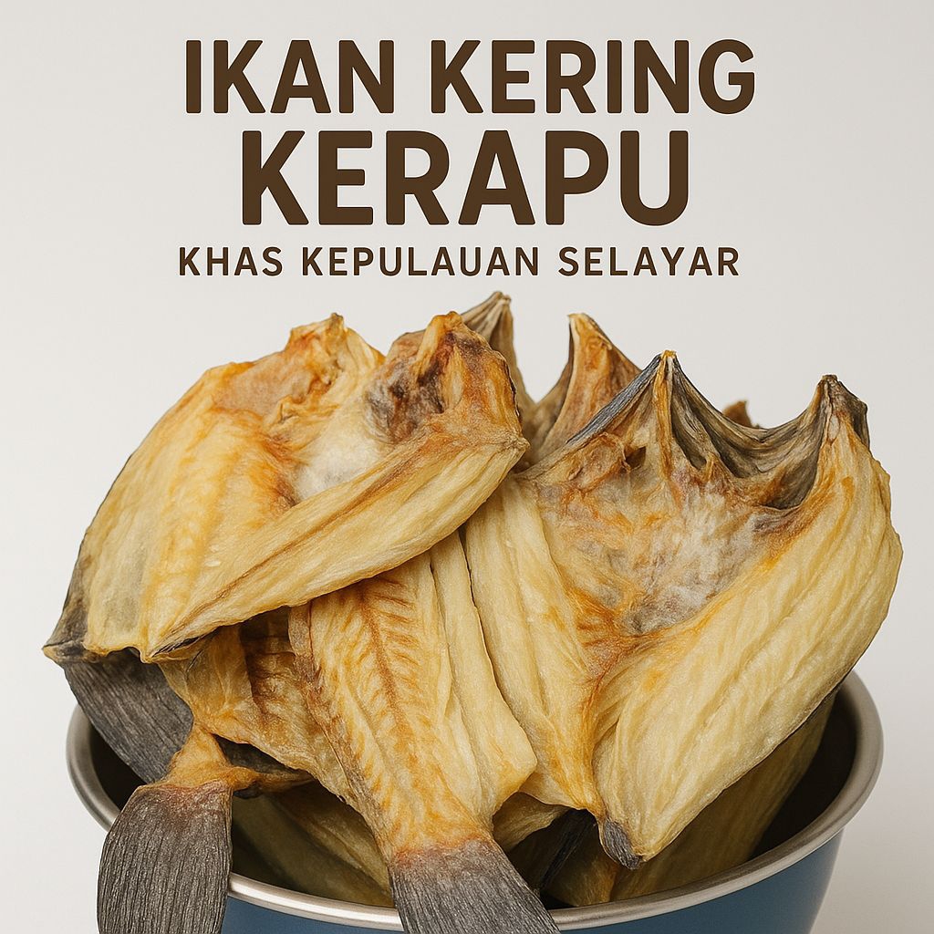 

Ikan Asin Kerapu Sunu 500 Gram Asli Kepulauan Selayar
