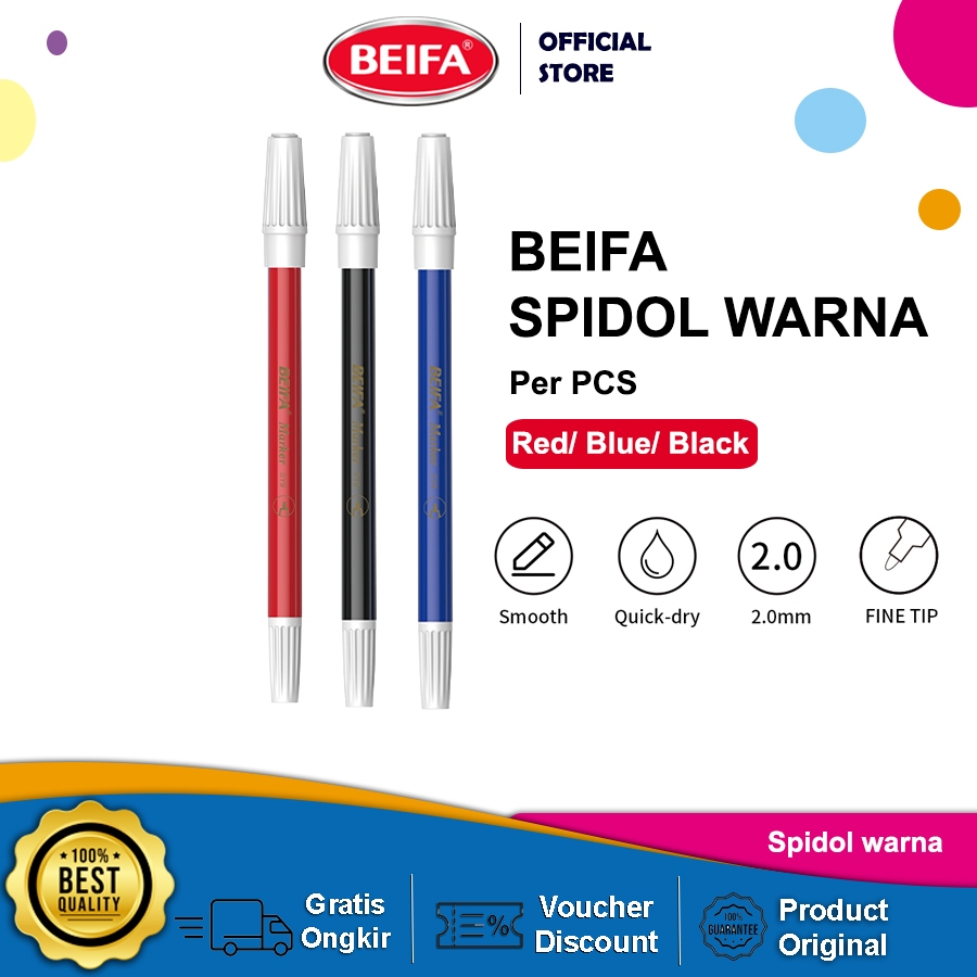 

Beifa Spidol Kecil Hitam Merah Biru Tidak Berbau SY9