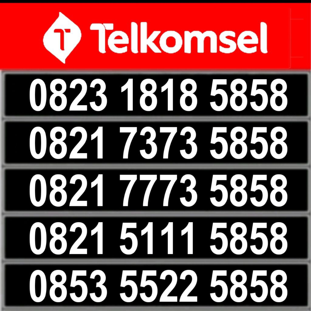 nomor cantik simpati 5858 nomor cantik kartu as 5858