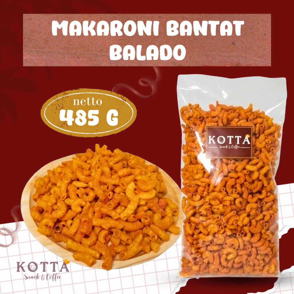 

Makaroni Bantat Balado 485 gram