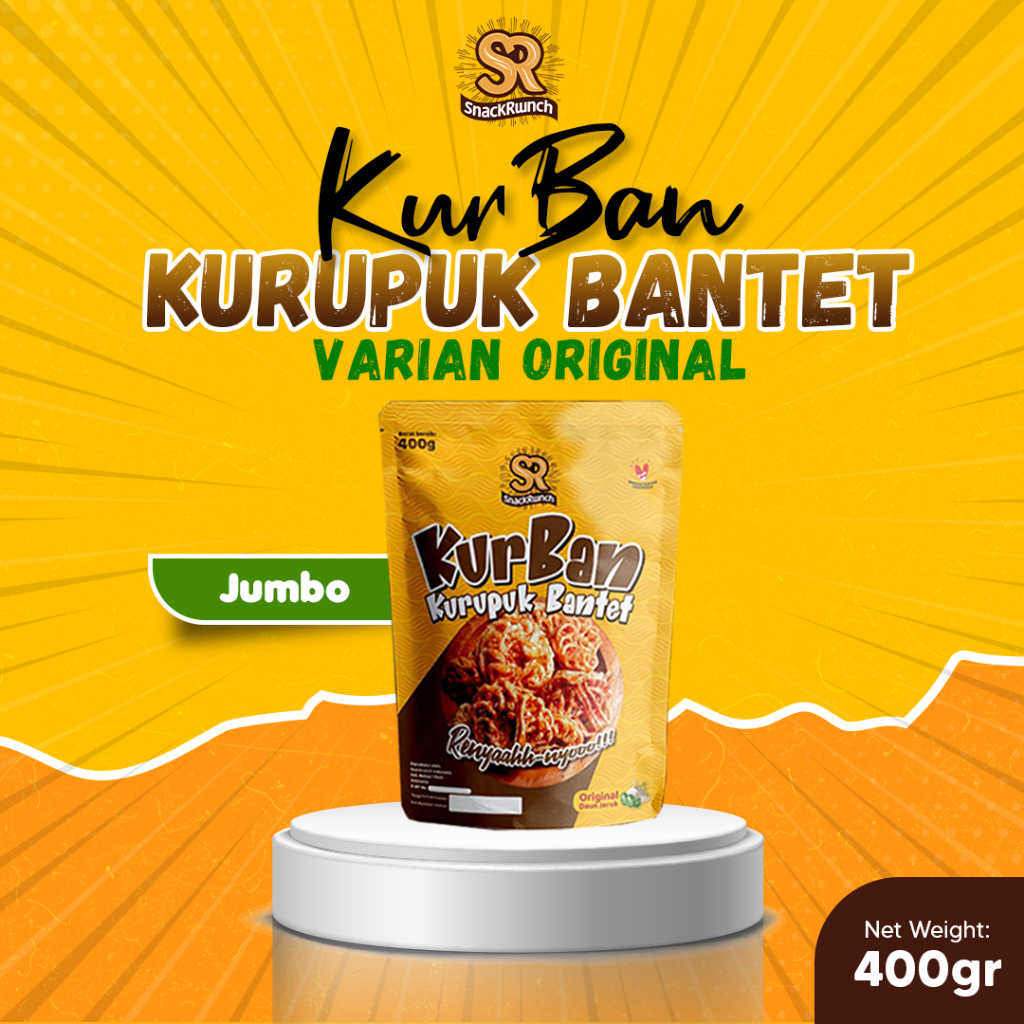 

KurBan Jumbo - Kurupuk Bantet Sebring Original Daun Jeruk Snackrunch Snack Makanan Ringan Kerupuk Seblak Rafael