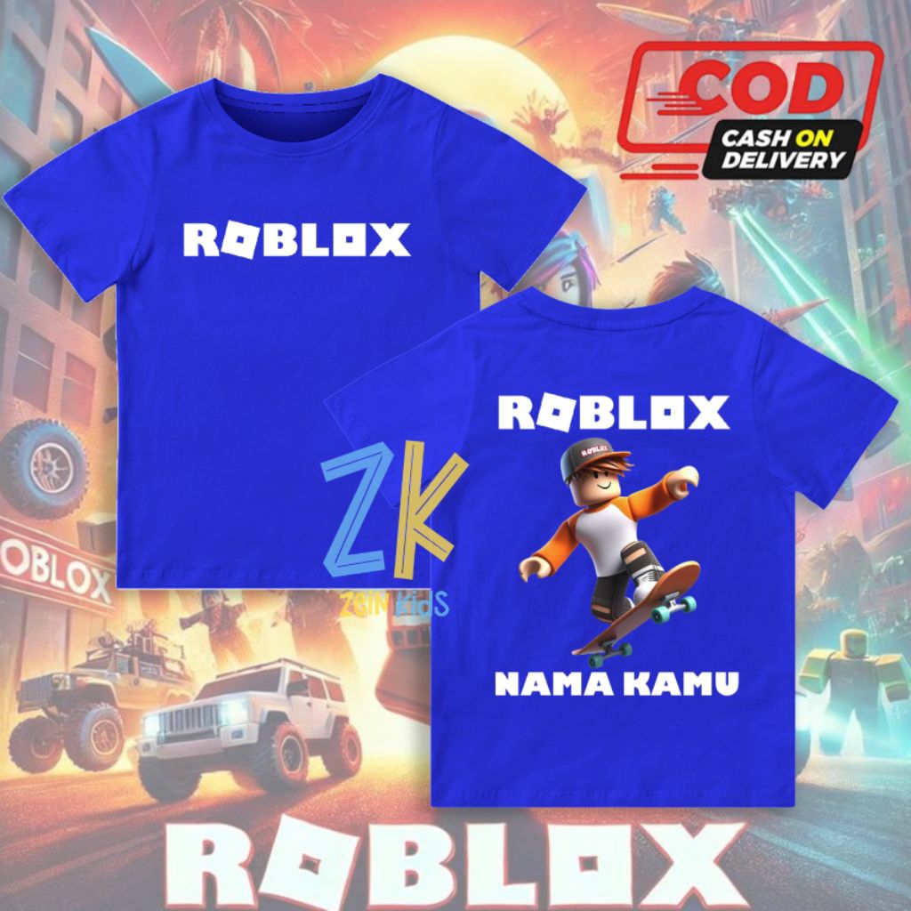 Baju Anak Roblox Skaters - Fashion Anak Roblox Skaters - Kaos Anak Roblox Skaters