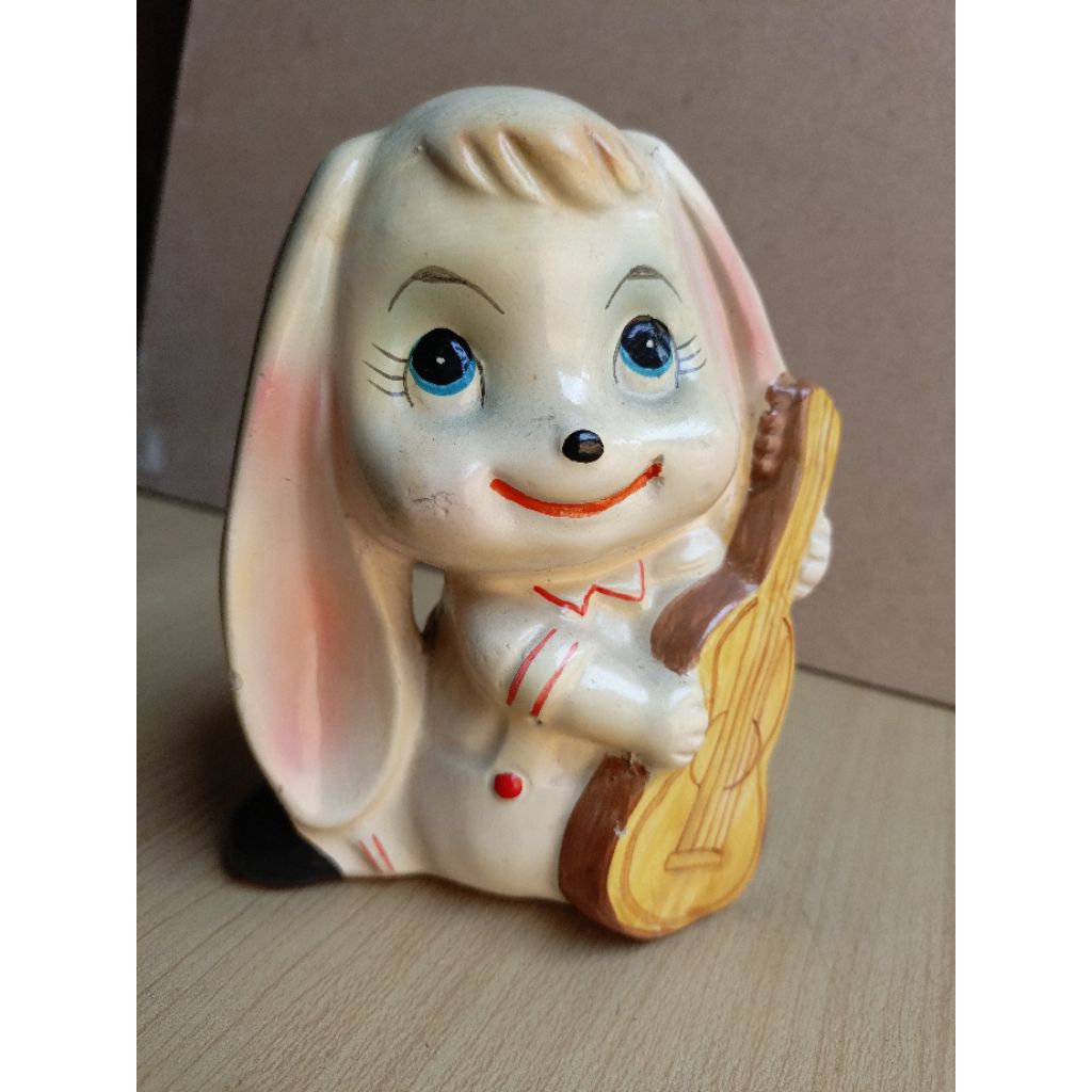patung kelinci keramik porselin antik jadul vintage