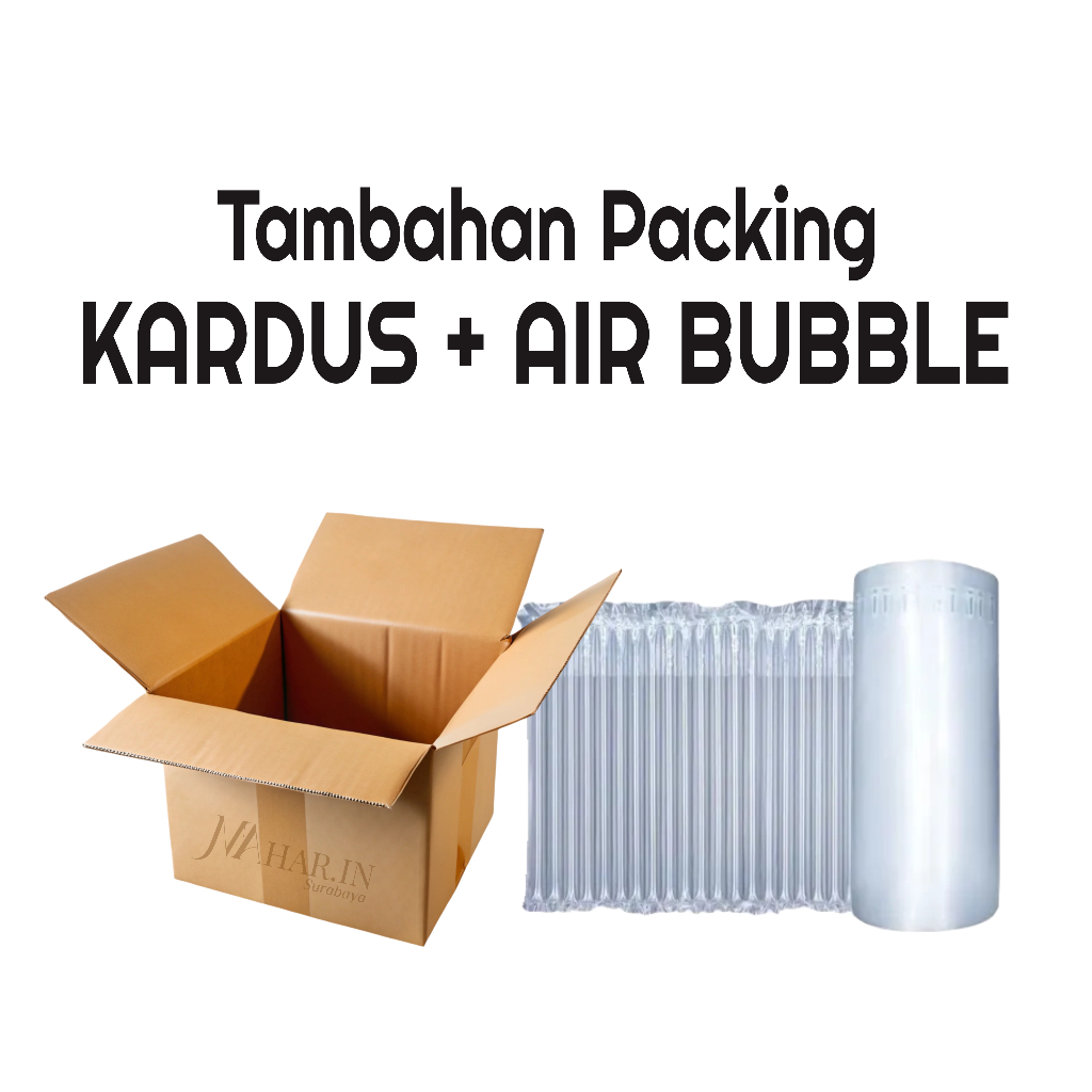 

Packing Kardus + Air Bubble