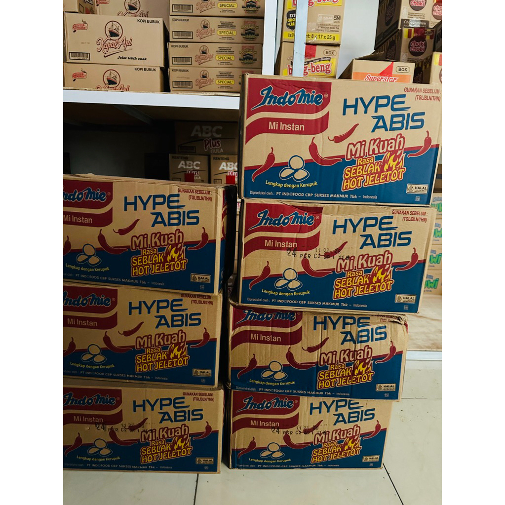 

1 Doz INDOMIE SEBLAK JELETOT isi 40pcs