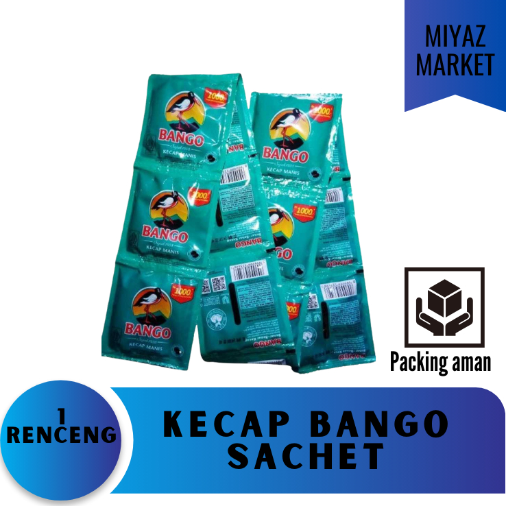 

❤MIYAZMARKET❤ Kecap Manis Bango Sachet / Kecap Bango Renceng / Kecap Bango Renteng 12'