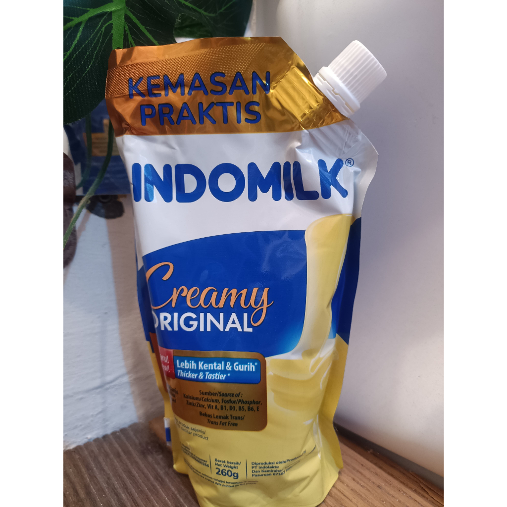 

[oddsolshop] pekanbaru/Indomilk SKM 260GR Creamy Original Kental Manis Plain Small Pouch