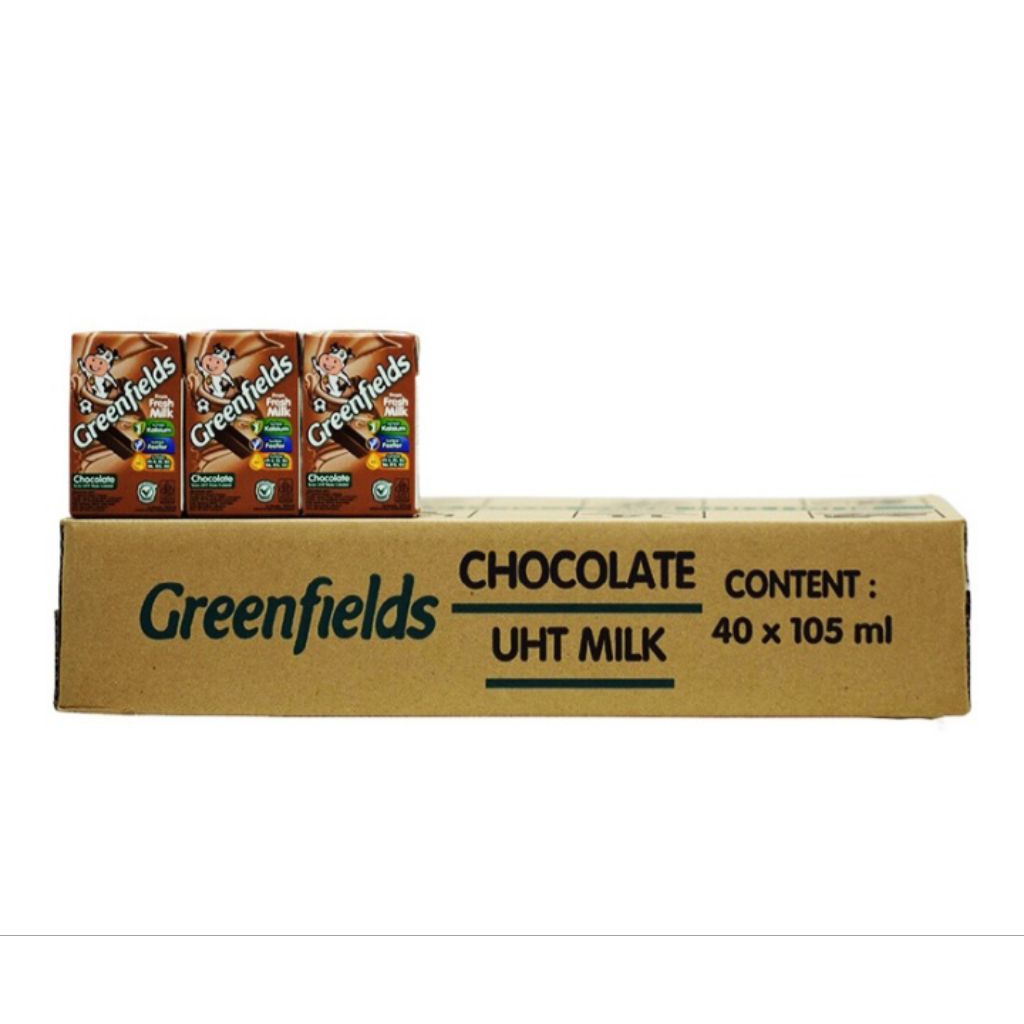 

Greenfields Susu UHT Coklat 1 Dus isi 40x105ml