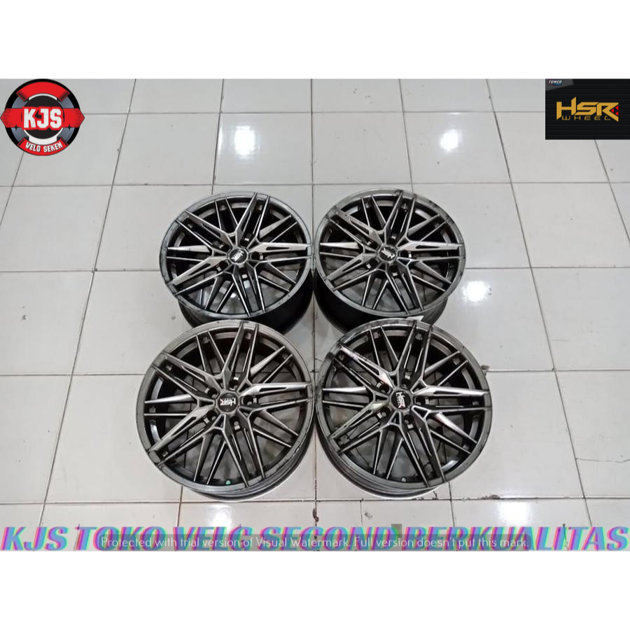 MENJUAL VELG RACING SECOND MODEL HSR UNTER RING 18 LEBAR 8 RATA PCD 5X114,3 PAS BUAT CAMRY ALPHARD A