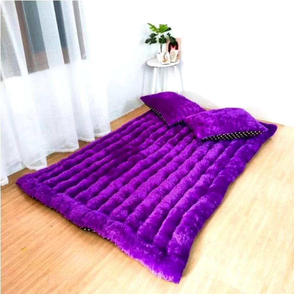 KASUR BULU RASFUR WARNA POLOS/KASUR GENDER/KASUR LANTAI BULU/TILAM LANTAI RASFUR BULU PREMIUM ORIQIN